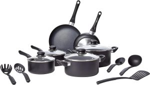Amazon Basics Non-Stick Cookware 15-Piece Set: Kitchen Magic Amazon Basics Non-Stick Cookware 15-Piece Set