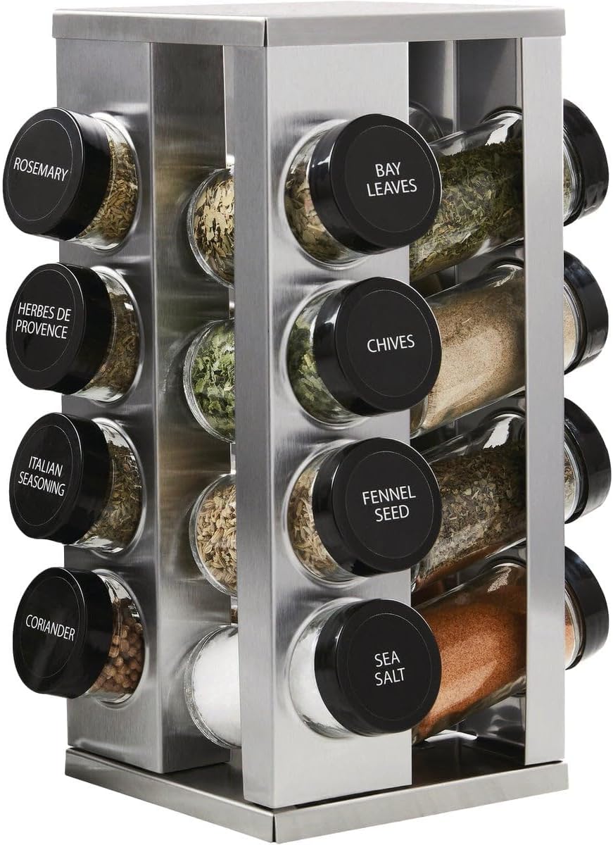 Black Counter Top Spice Rack
