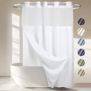 Hookless Shower Curtains With Liners: Effortless Elegance Hookless Shower Curtains With Liners