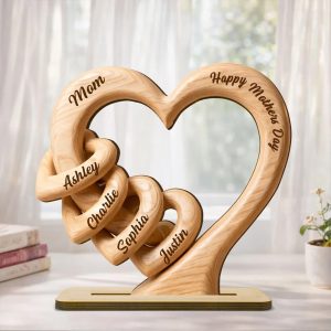 Nazenti Heart Wooden Plaque Gift Guide for Couples Nazenti Heart Wooden Plaque